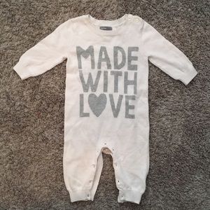 Baby gap unisex Made With Love onesie